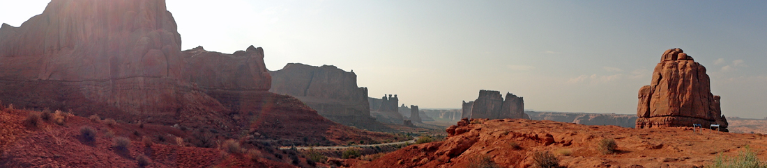 Courthouse Towers viewpoint at  Arches National Park